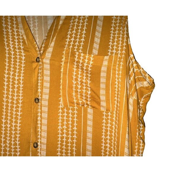 WOMENS J For Justify V-Neck Sleeveless Shirt Dress 2X BUTTON DOWN LIGHT WEIGHT - Picture 5 of 13